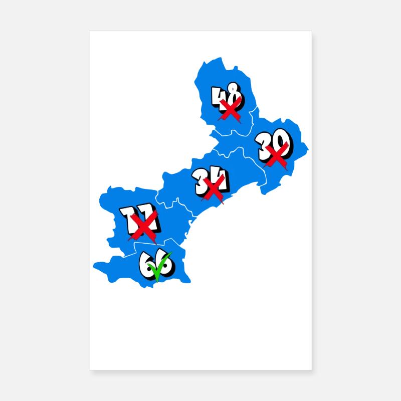 Languedoc roussillon region Poster 8" x 12" (20x30 cm)