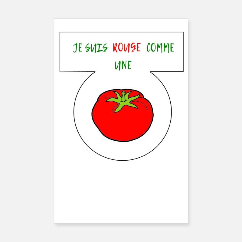Rouge comme une tomate Poster 20 x 30 cm