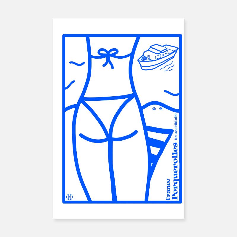 Les îles d'Hyères Poster 20 x 30 cm