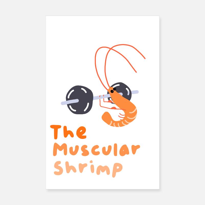 La crevette musclée Poster 20 x 30 cm