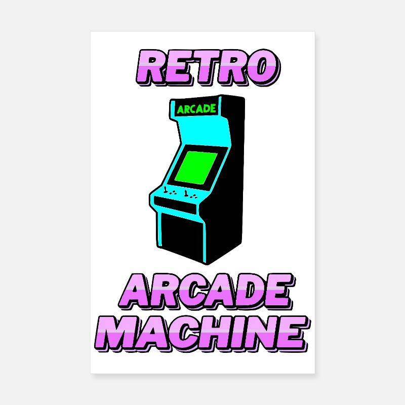 Retro arcade machine Poster 8" x 12" (20x30 cm)