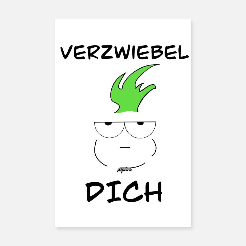 Launische Zwiebel Poster 20x30 cm