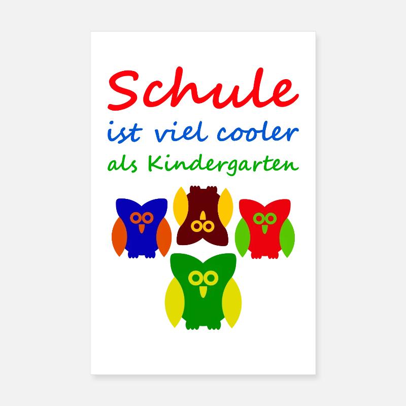 L’école est beaucoup plus fraîche que la maternelle Poster 20 x 30 cm