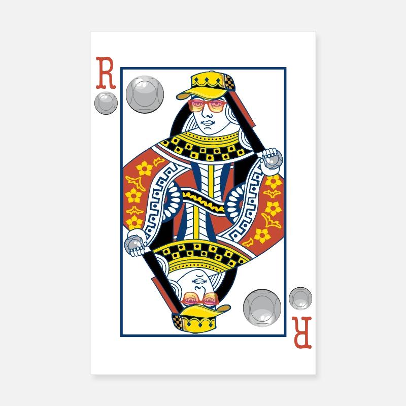 Reine de la pétanque Poster 20 x 30 cm