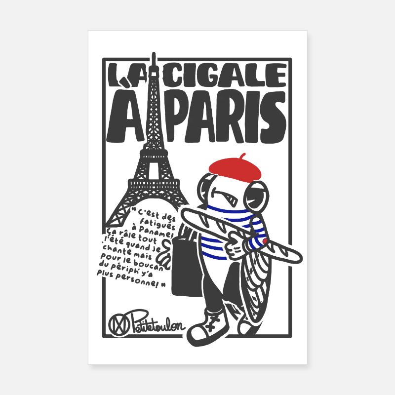 Cigale Paris Poster 20x30 cm