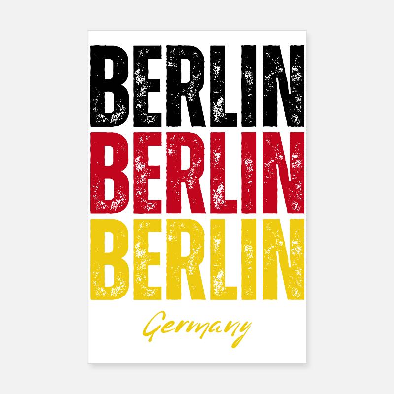 Berlin Germany, memory of Berlin Poster 8" x 12" (20x30 cm)