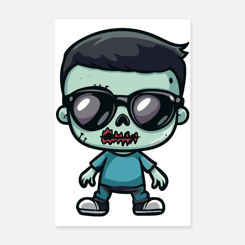 Zombie Halloween Poster 20 x 30 cm