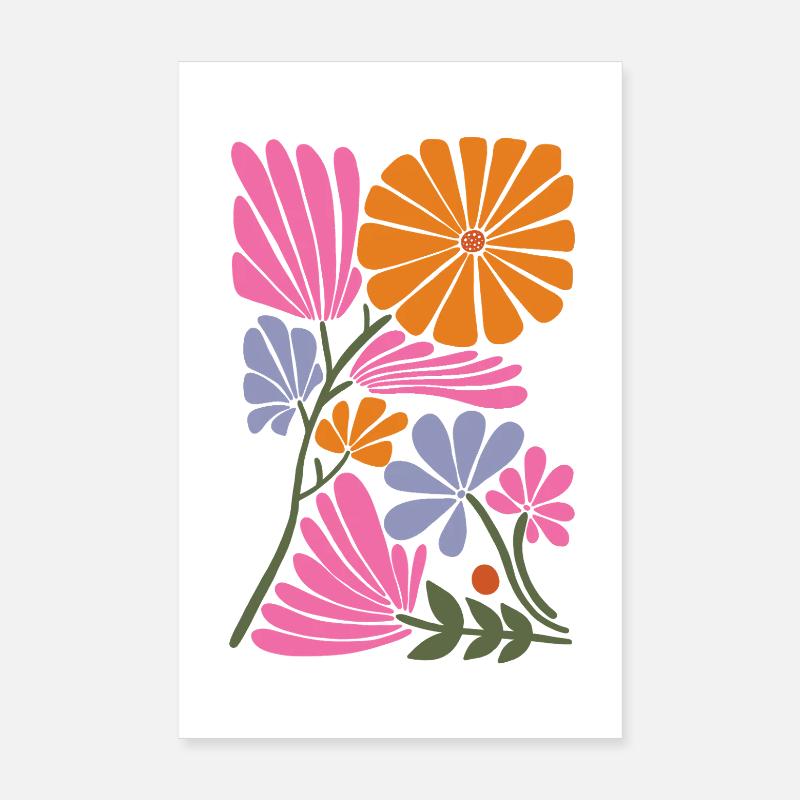 Flower garden Poster 20x30 cm