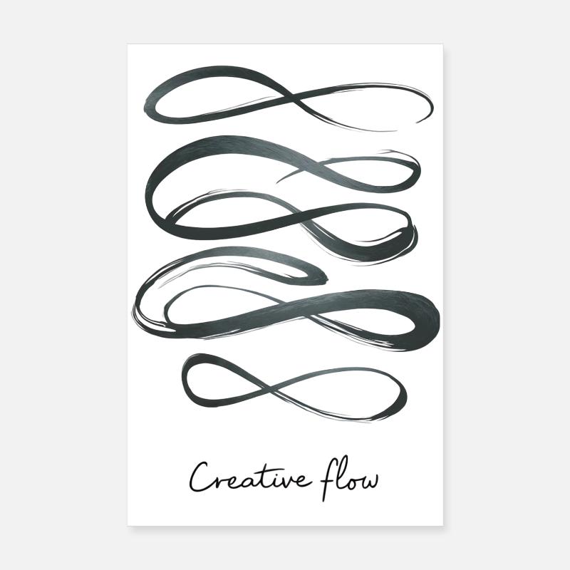Creative Flow – Linien voller Inspiration Poster 20x30 cm