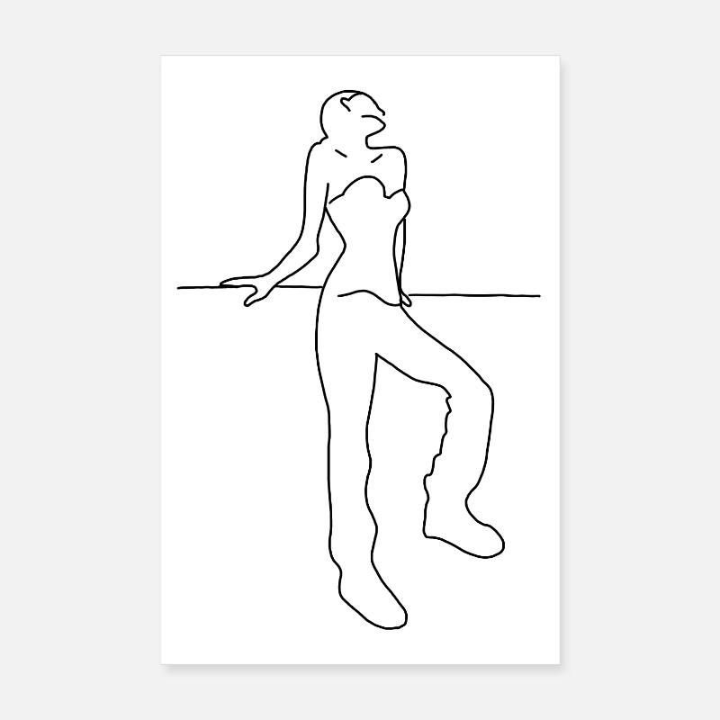 Dame Poster 20 x 30 cm