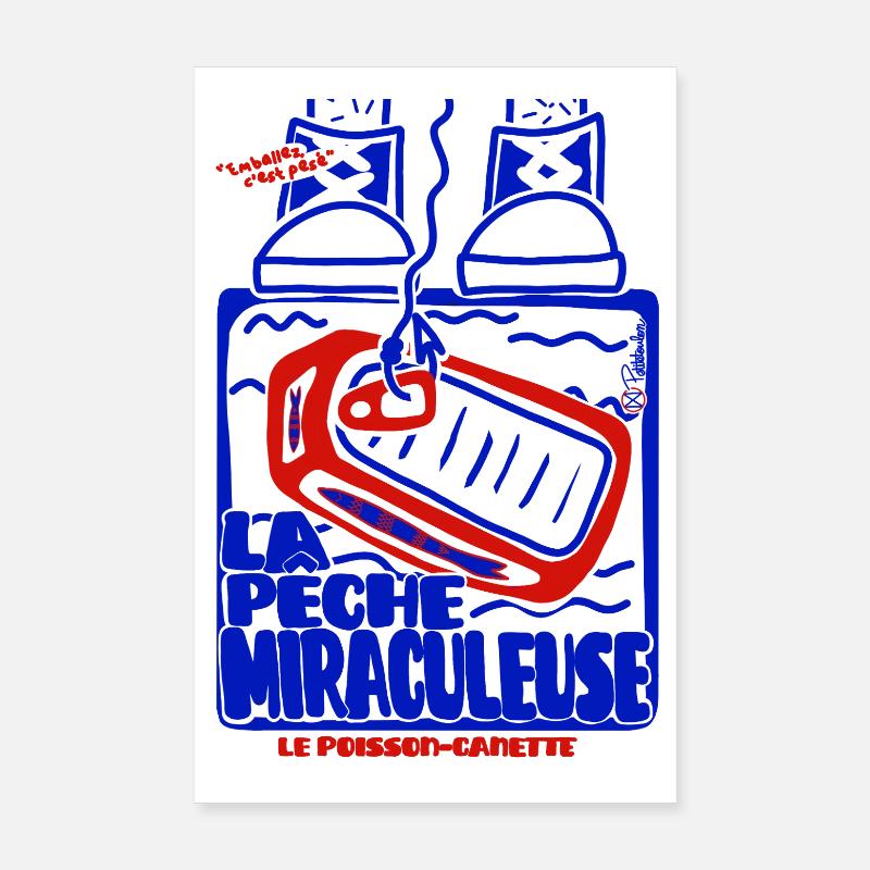 Pêche Miraculeuse Retro Poster 20 x 30 cm