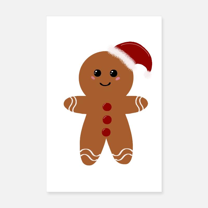 Christmas Gingerbread Poster 8" x 12" (20x30 cm)