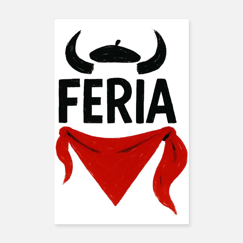 Féria - Pays Basque Poster 20 x 30 cm
