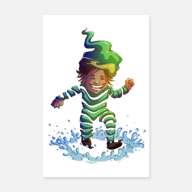 Bespritzen Poster 20x30 cm