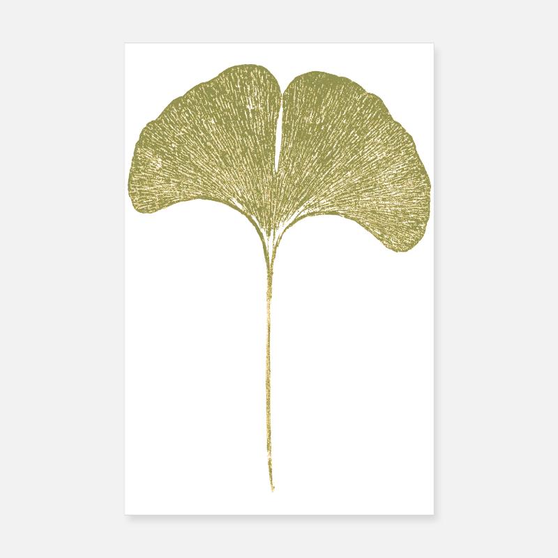 Gingko Blatt Poster 20x30 cm