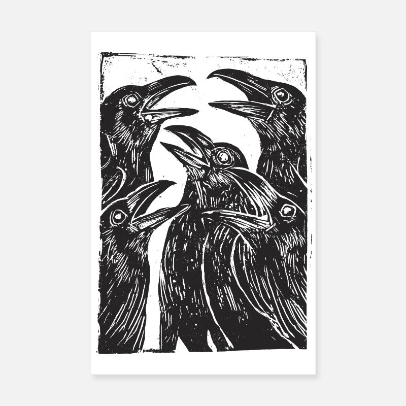Corbeaux Poster 20 x 30 cm