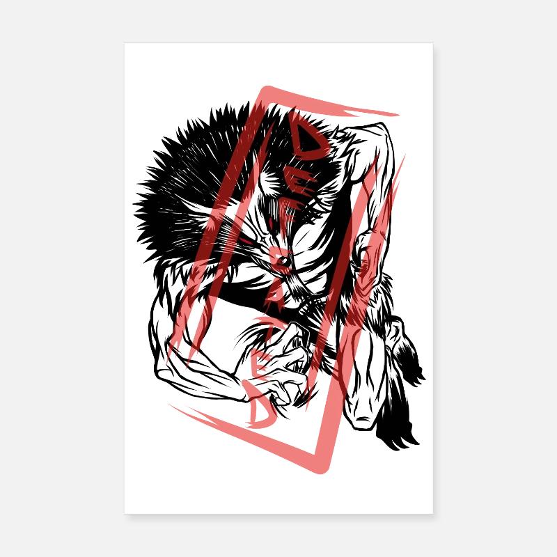 The defeated: Werewolf Monster Poster 20 x 30 cm
