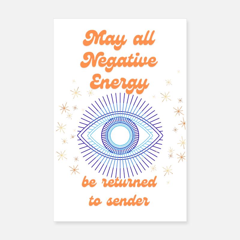 Pas d’énergie négative Poster 20 x 30 cm