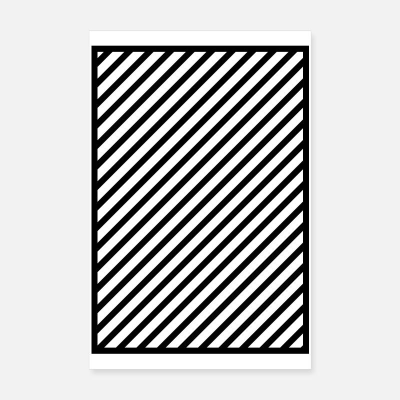 Black stripes in the frame Poster 8" x 12" (20x30 cm)