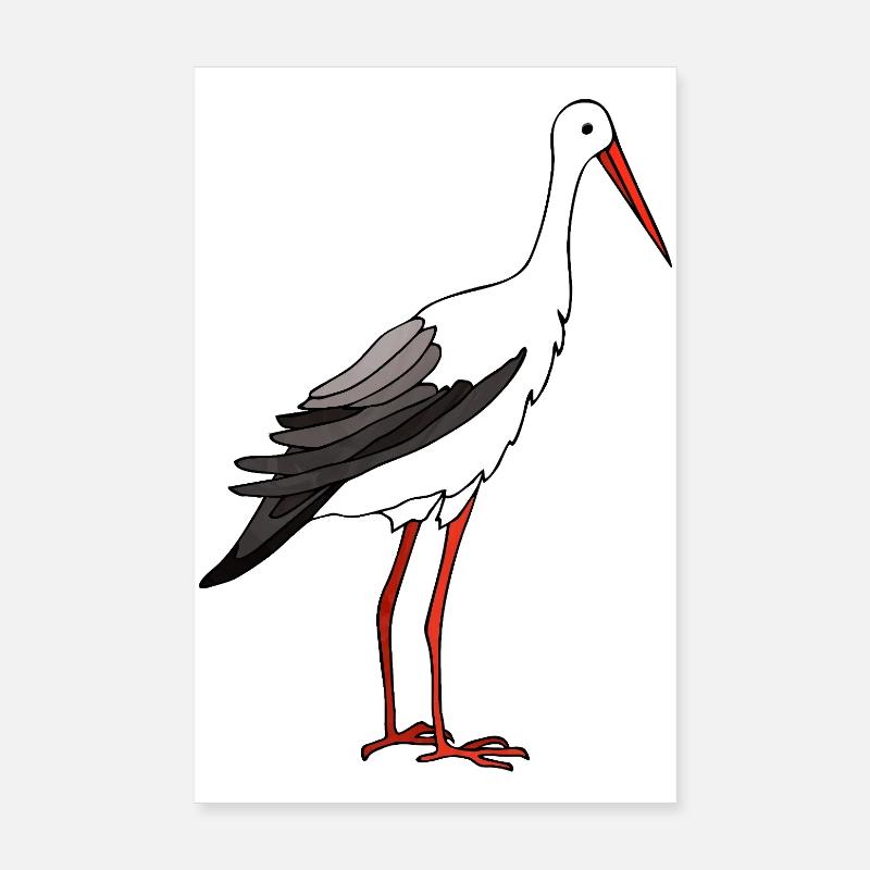 Cigogne Poster 20 x 30 cm