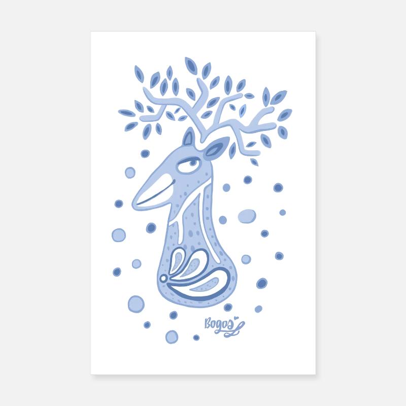 Hirschbock Poster 20x30 cm