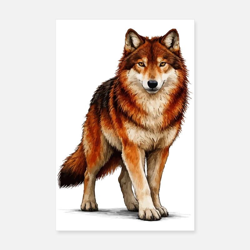 wolf Poster 20x30 cm