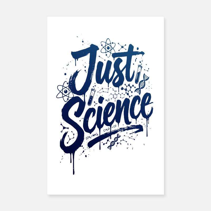 Just Science Blue Splash Poster 20x30 cm