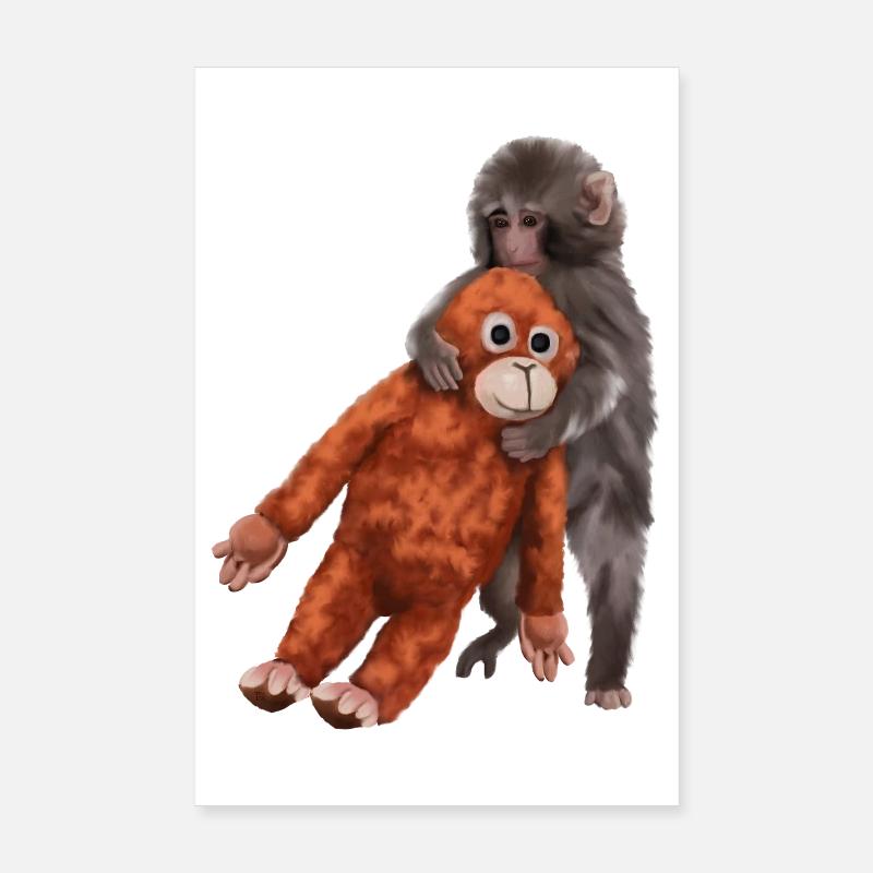 Punch Punch-Kun - Äffchen Poster 20x30 cm