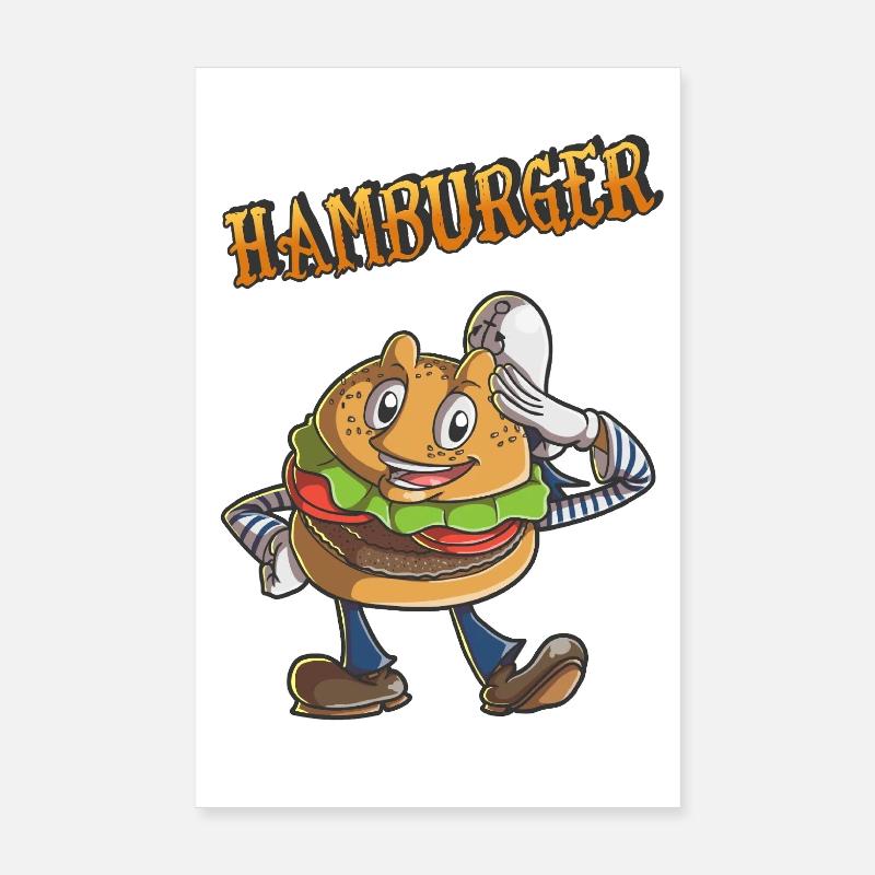Hamburger Poster 20x30 cm