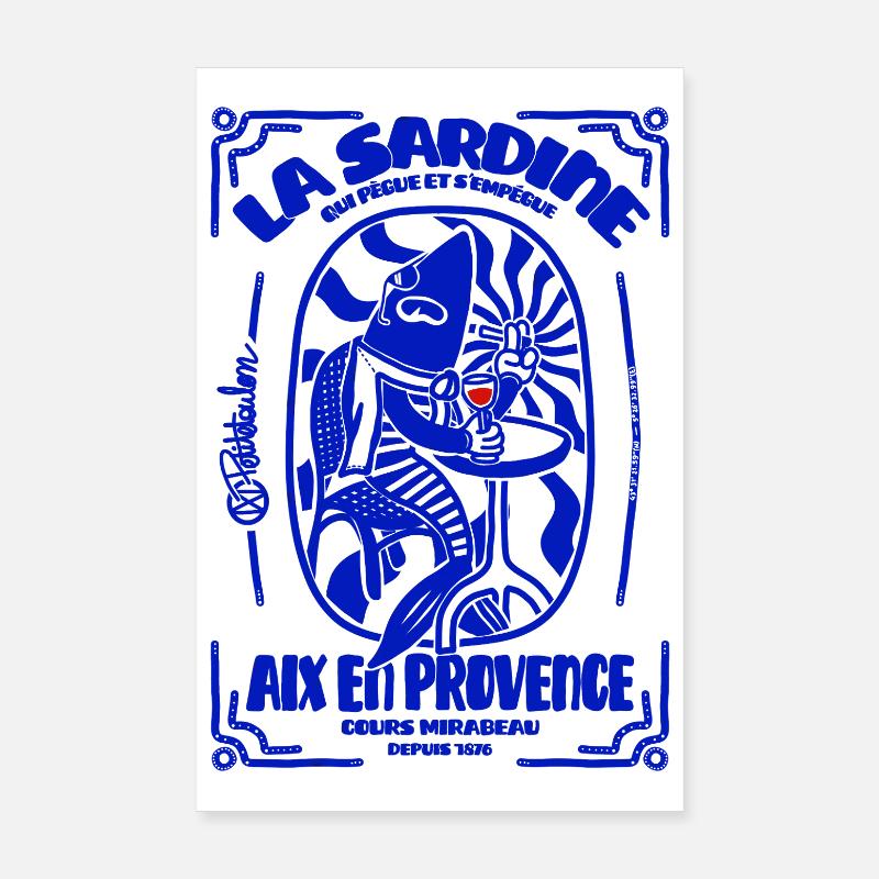 Sardine Aix En Provence Poster 20 x 30 cm