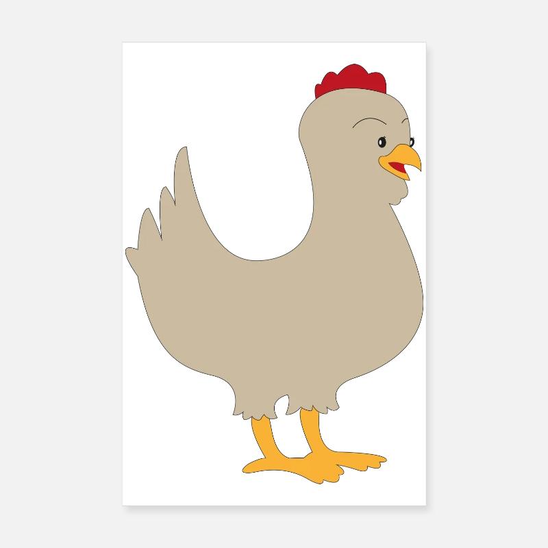 poulet Poster 20 x 30 cm