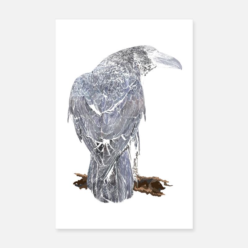 Crow Poster 20 x 30 cm
