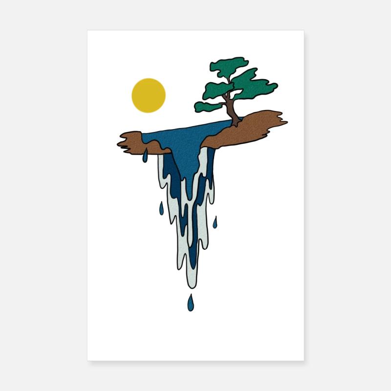 Wasserfall Poster 20x30 cm