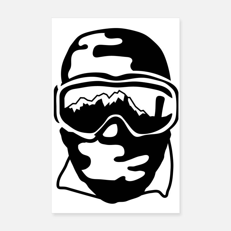 Snowboarder Poster 20x30 cm