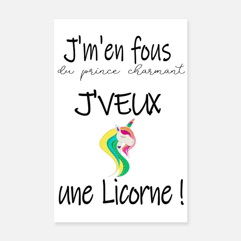 Bunte Einhorn Geburtstagsfeier Poster 20x30 cm