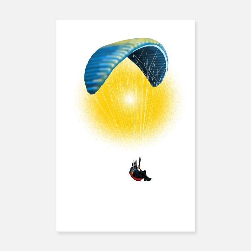 paragliding Poster 20 x 30 cm