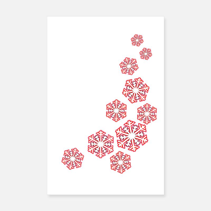snowflakes Poster 8" x 12" (20x30 cm)