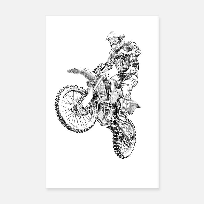 Motocross Poster 20x30 cm