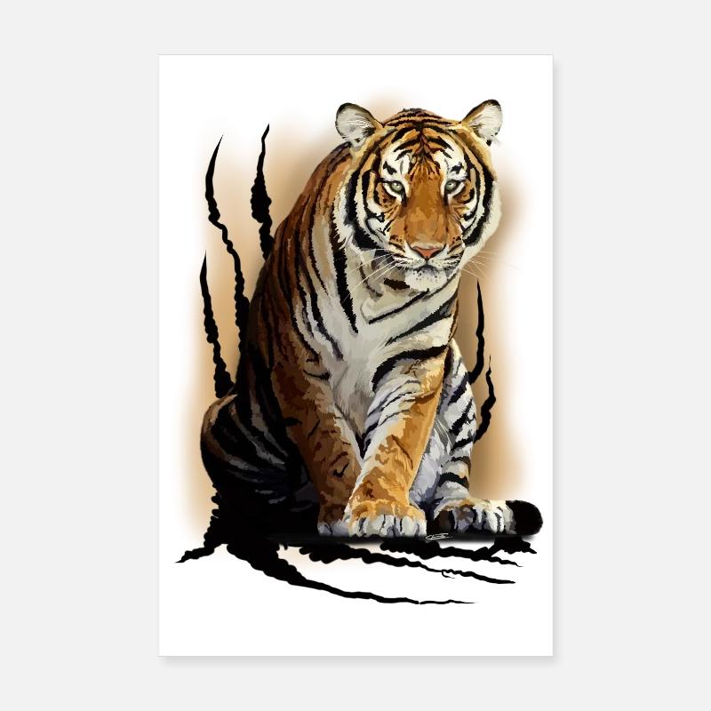 tiger Poster 8" x 12" (20x30 cm)