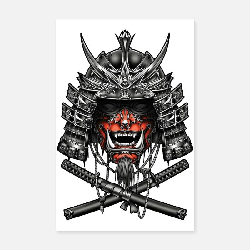 Samurai, fighter Poster 8" x 12" (20x30 cm)