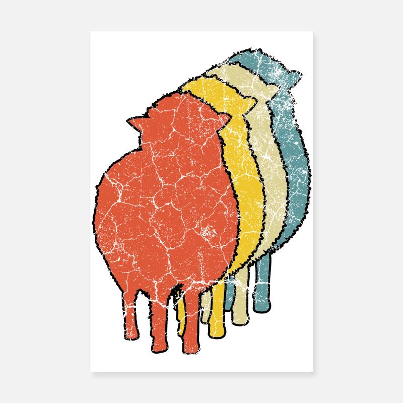 Sheep Sheep Poster 8" x 12" (20x30 cm)
