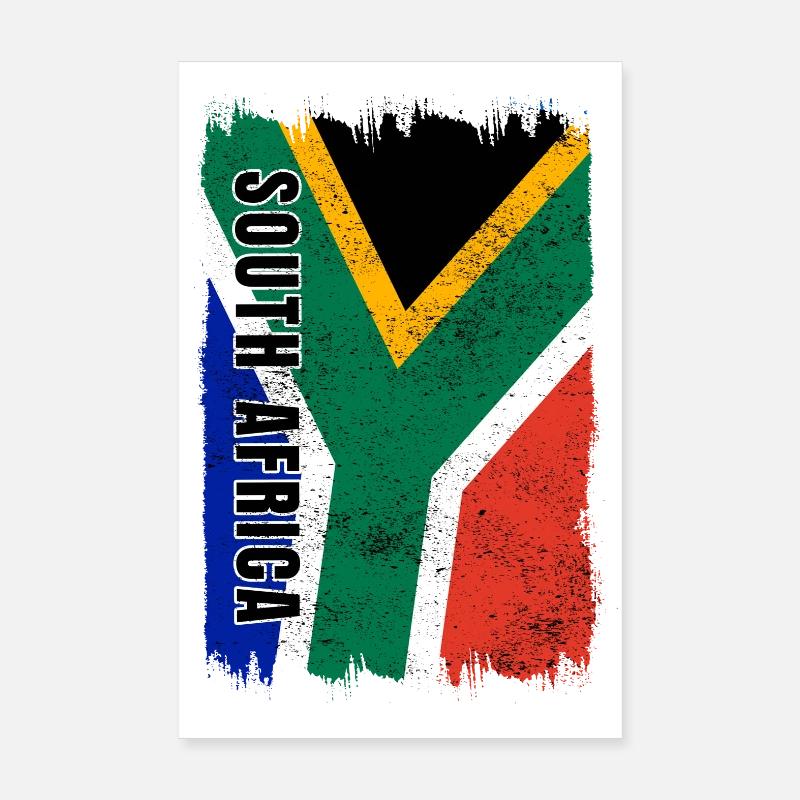 South Africa flag Poster 8" x 12" (20x30 cm)