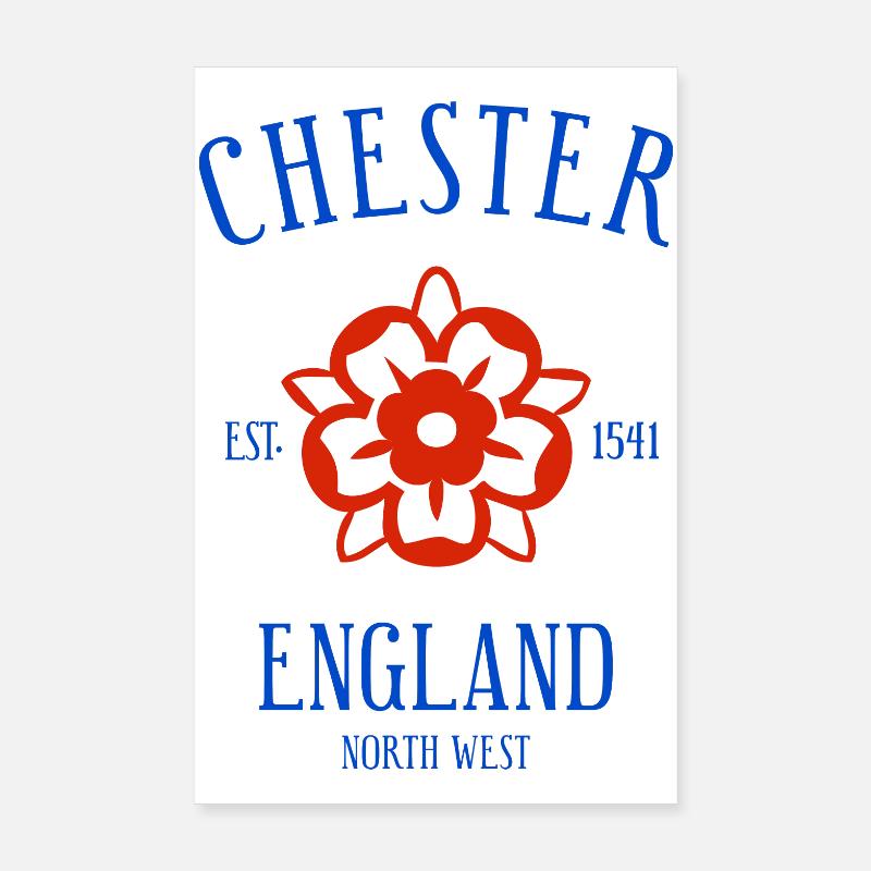 CHESTER England Poster 20x30 cm