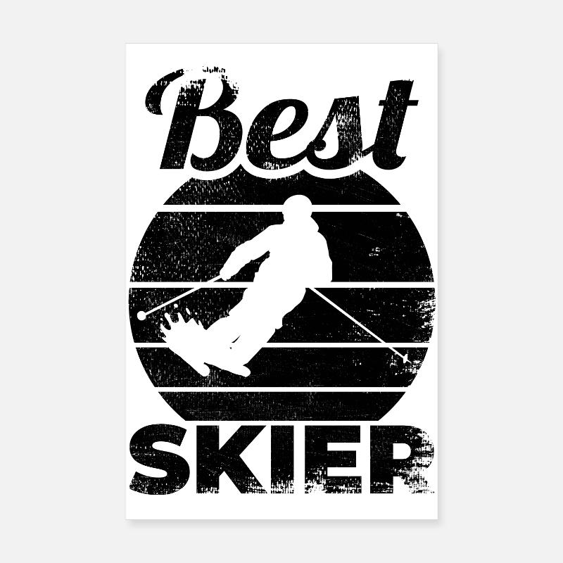 Ski lovers Poster 8" x 12" (20x30 cm)