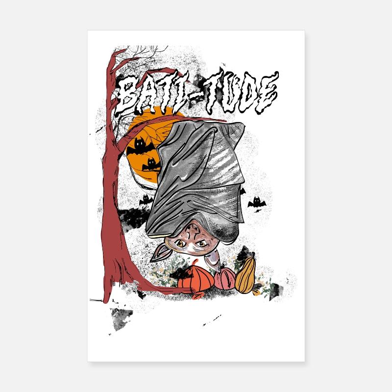 Batt-itude Poster 20x30 cm