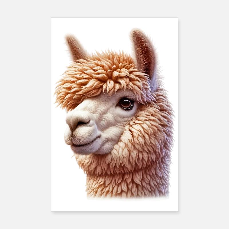 Alpaka Poster 20x30 cm
