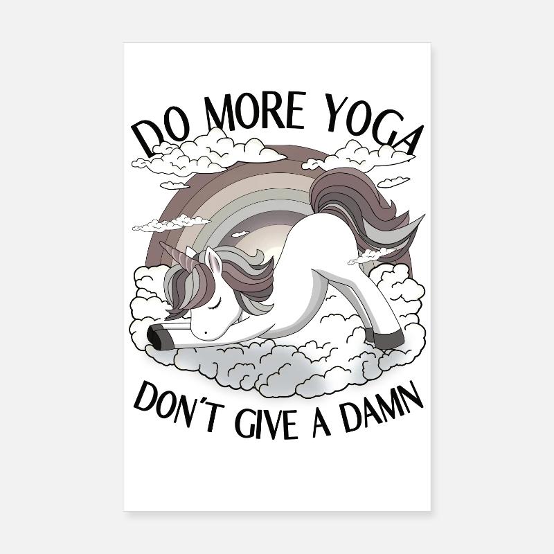 Do More Yoga – Don’t Give a Damn Poster 20x30 cm
