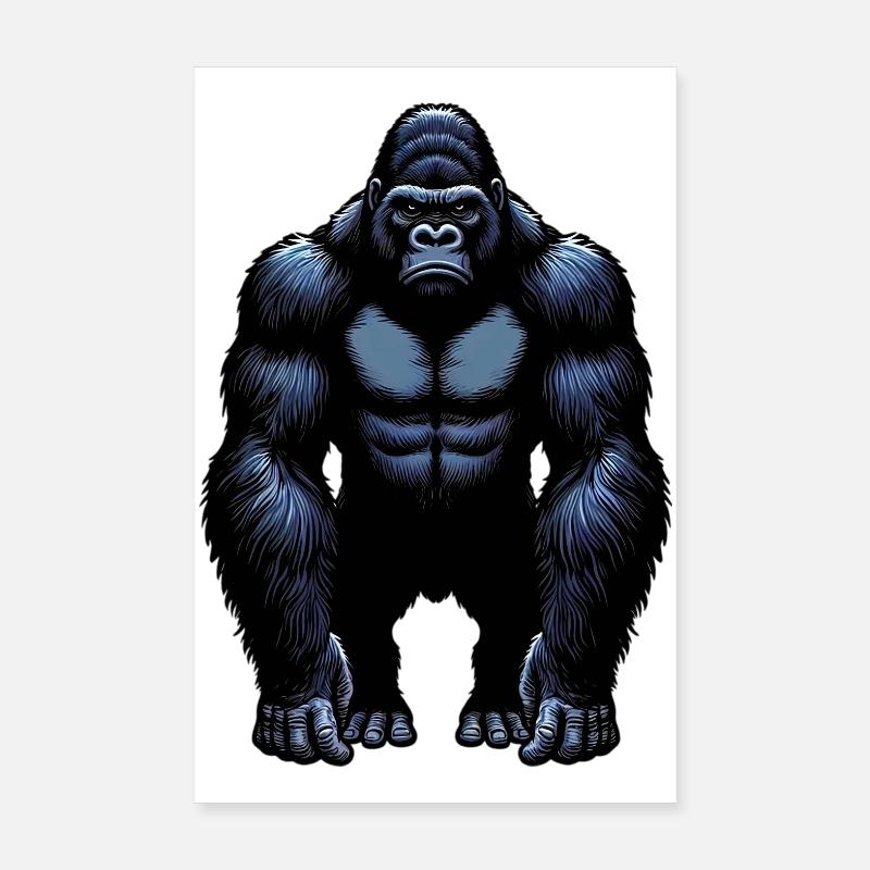 Gorilla Poster 20x30 cm