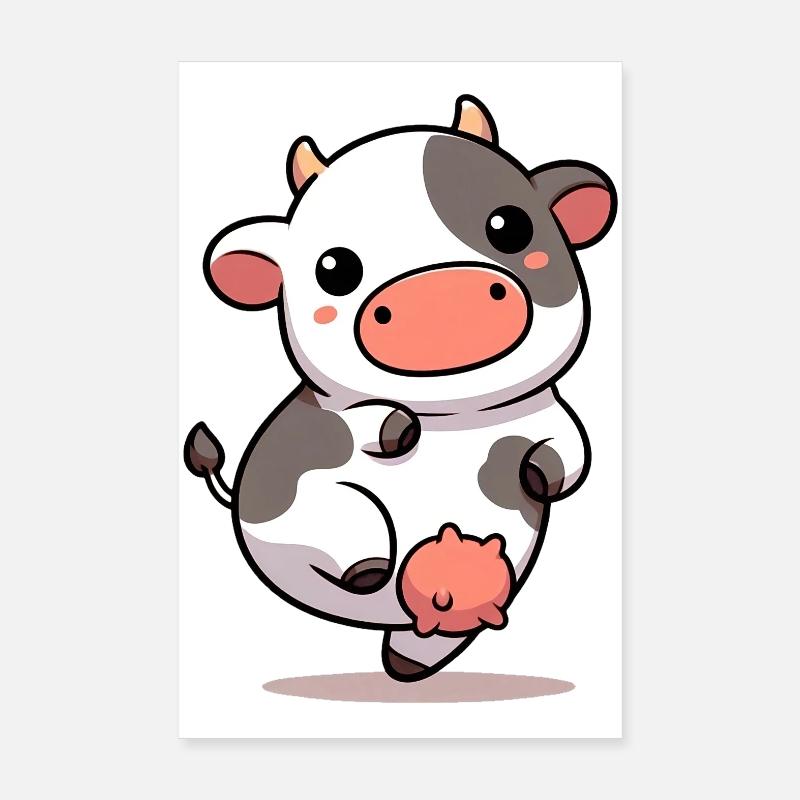 Vache Poster 20 x 30 cm