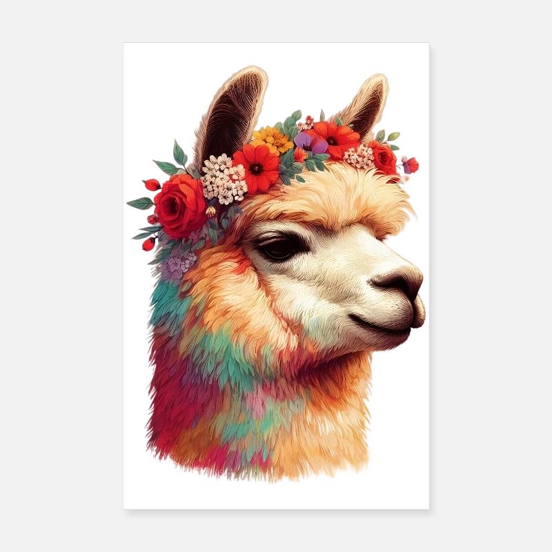 Alpaka Poster 20x30 cm